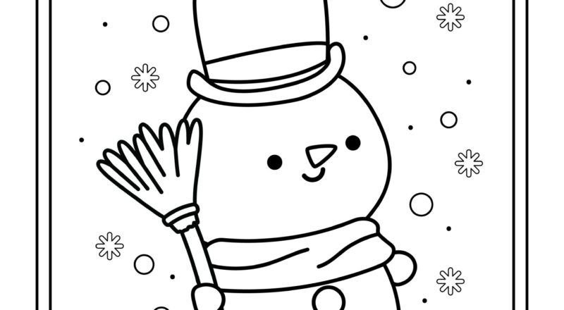 Snowman Coloring Pages Free Printable PDFs Cute Coloring Pages For Kids