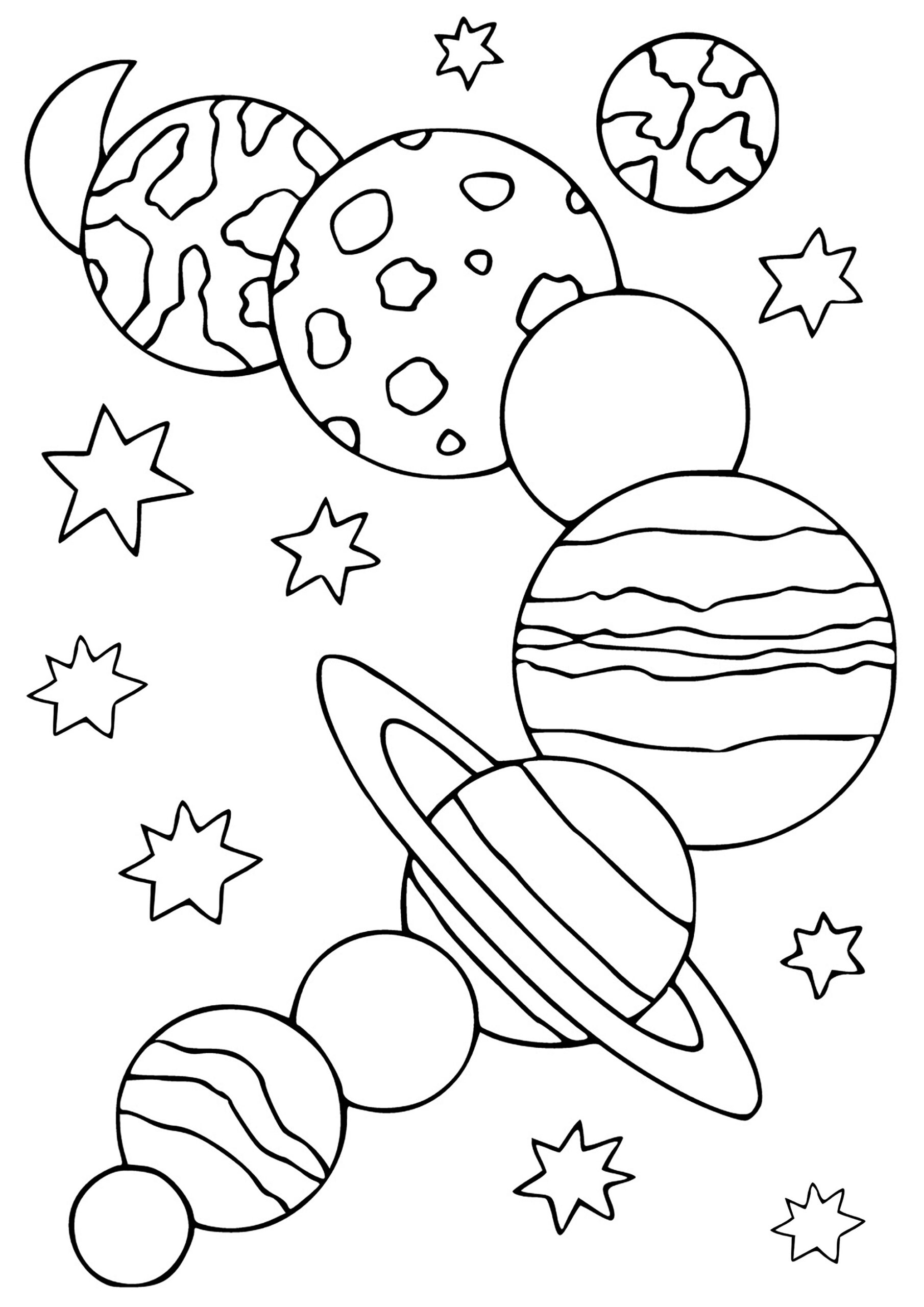 planets coloring pages