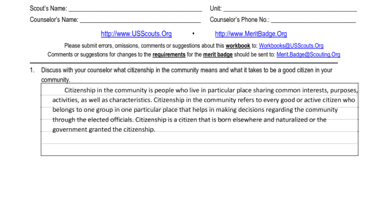 SOLUTION Citizenship In The Community Studypool Worksheets Library