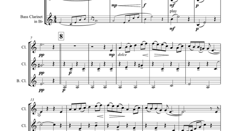 Solveig s Song From Peer Gynt Suite Clarinet Trio By Edvard Grieg Clarinet Clarinet Trio Woodwind Trio Intermediate Digital Sheet Music Sheet Music Plus