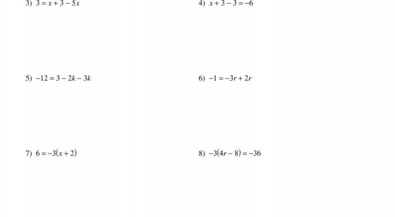 Solving Multi Step Equations pdf Kuta Software