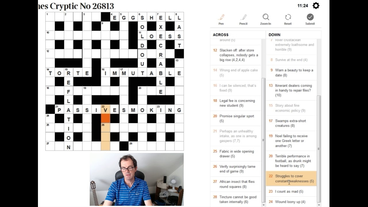 Solving The Times Crossword From August 25th 2017 YouTube
