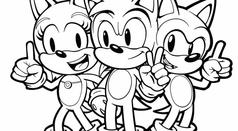 Sonic And Friends Coloring Pages Free Printable