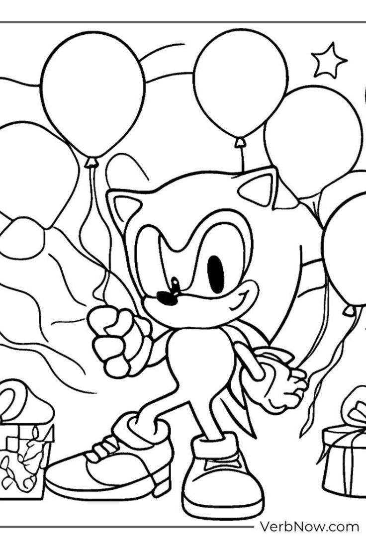 printable coloring pages sonic