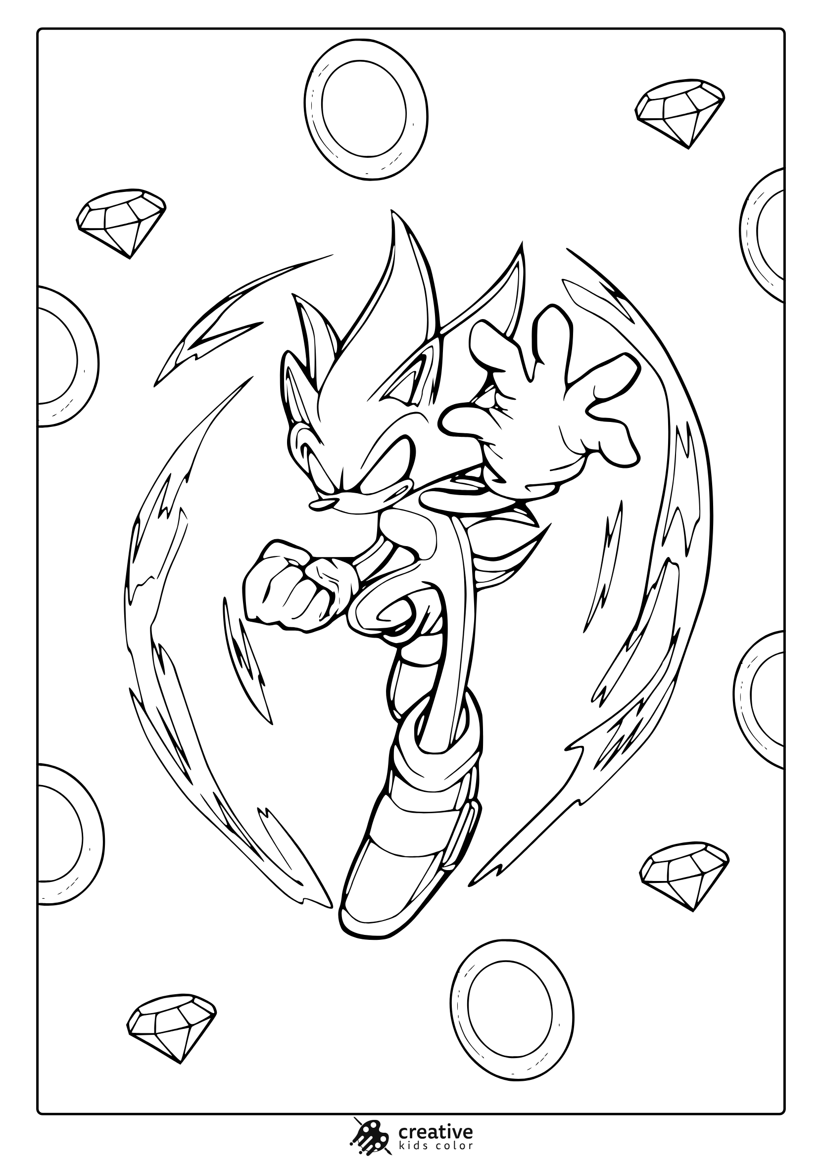 Sonic Coloring Pages Free Printable PDFs 