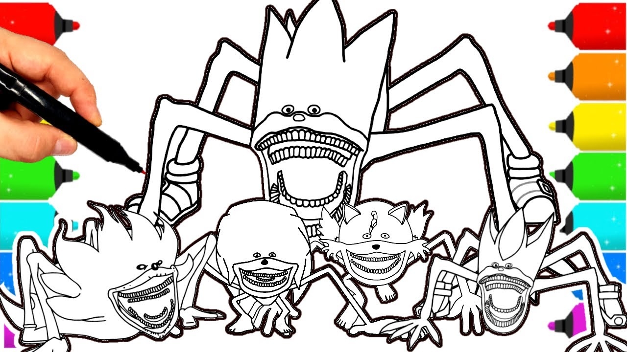 shin sonic coloring pages