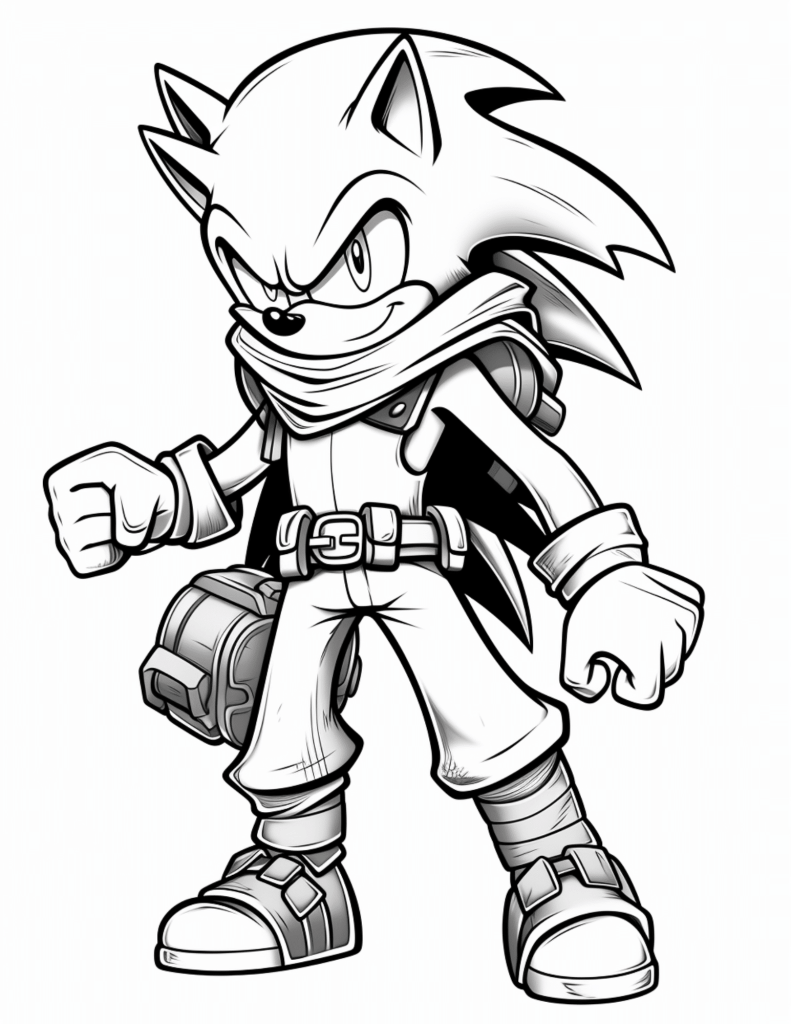 shadow sonic coloring page shadow sonic coloring page