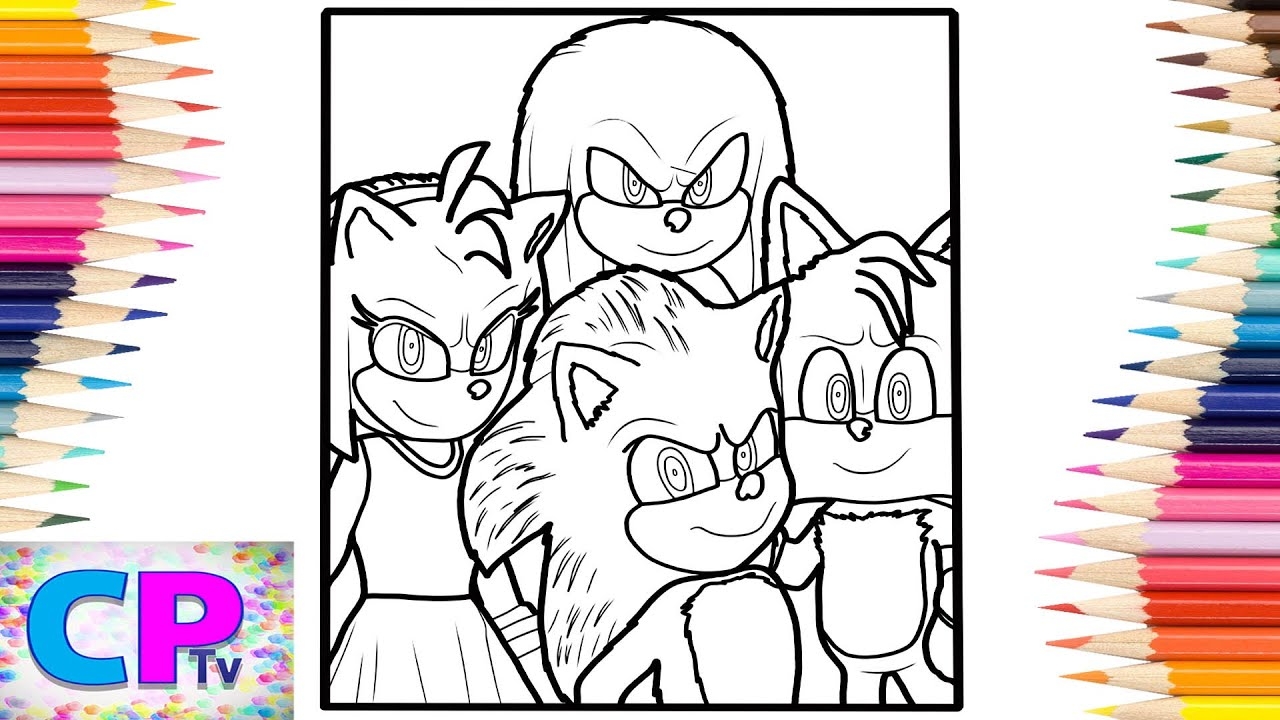 sonic and friends coloring pages