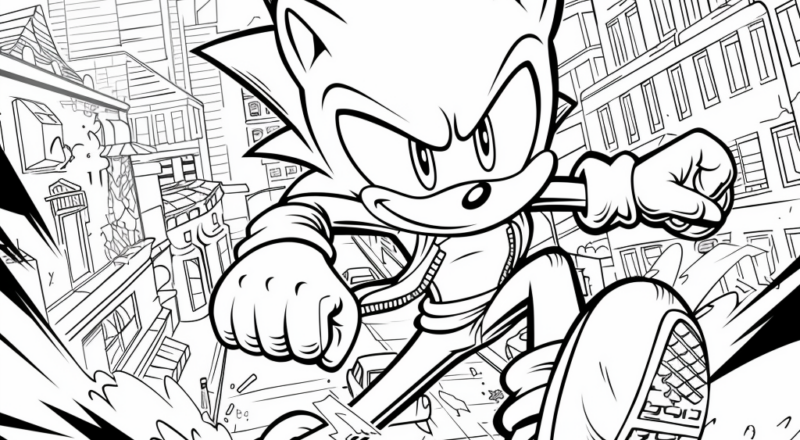 Sonic The Hedgehog Movie Coloring Pages Free Printable