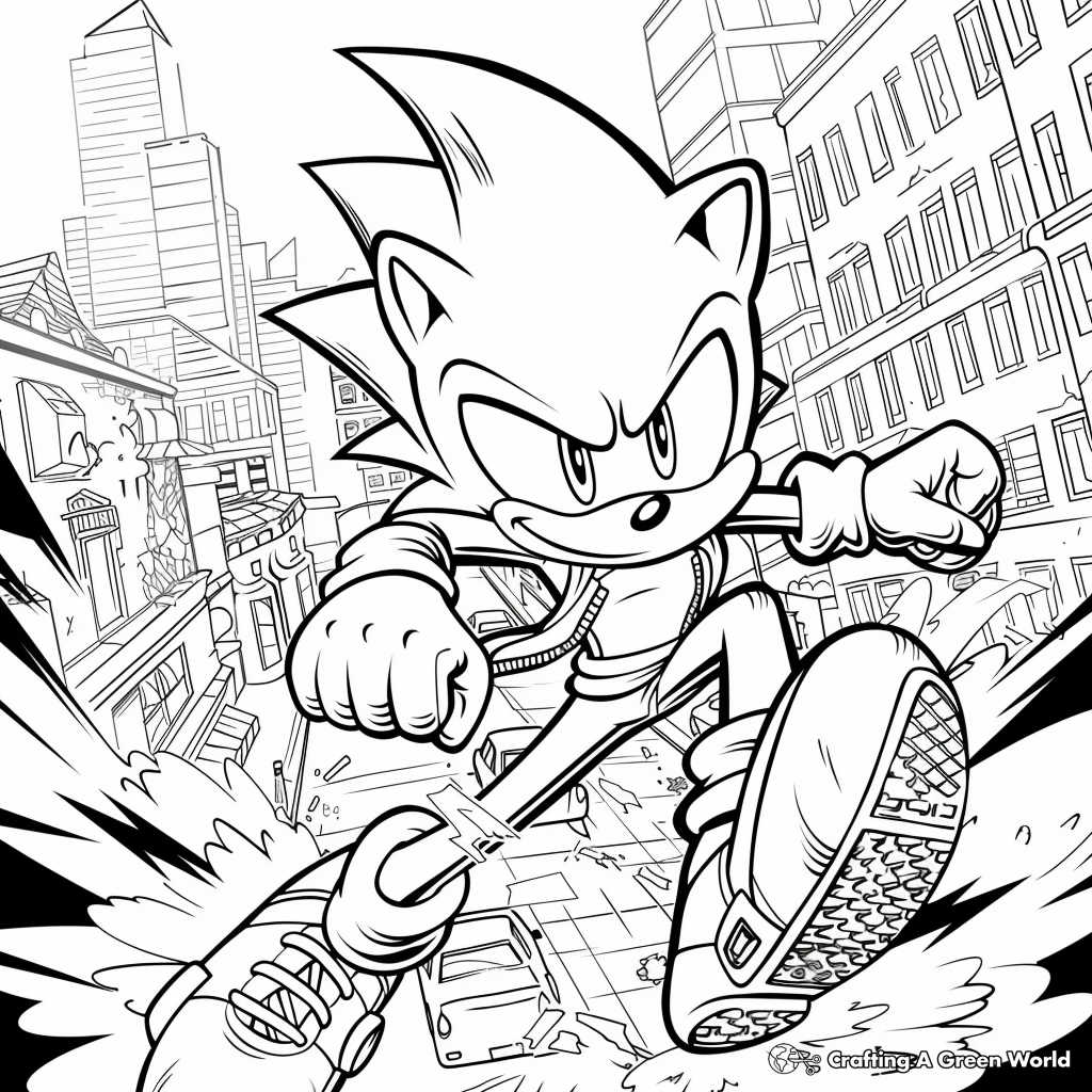 sonic shadow coloring pages sonic shadow coloring pages