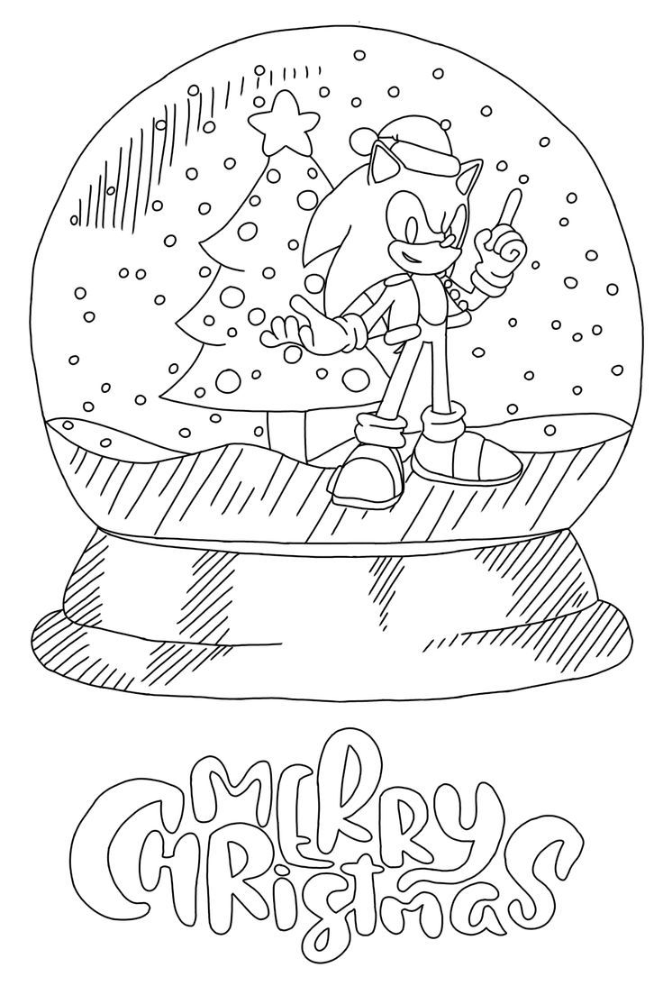 sonic the hedgehog coloring page