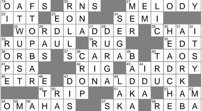 Soprano s Part Usually Crossword Clue Archives LAXCrossword