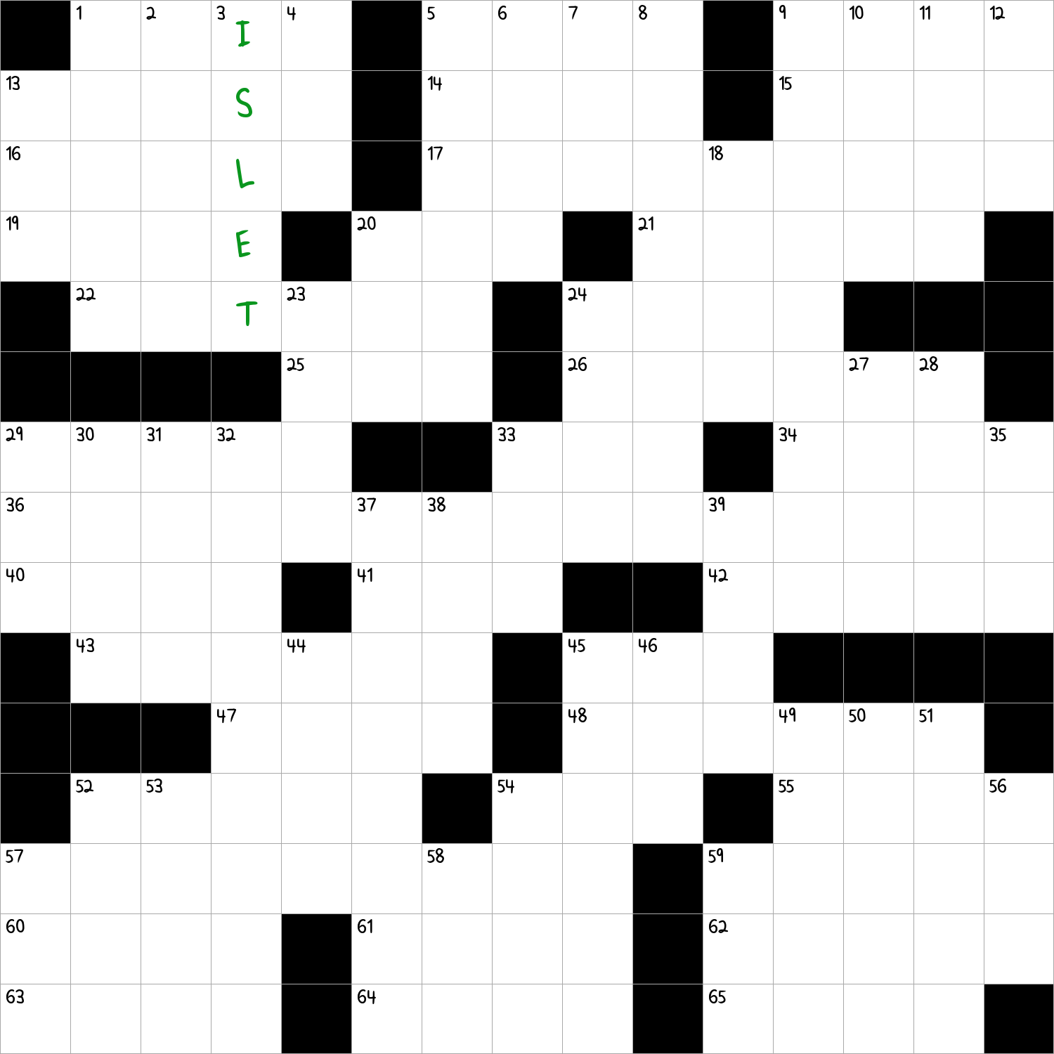 speck crossword clue