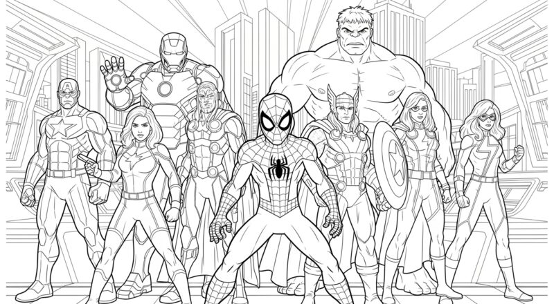 Spider Man Avengers Coloring Pages Free Printables