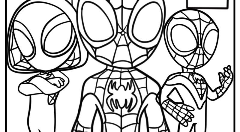 Spidey And His Amazing Friends Coloring Pages 20 Free Printables