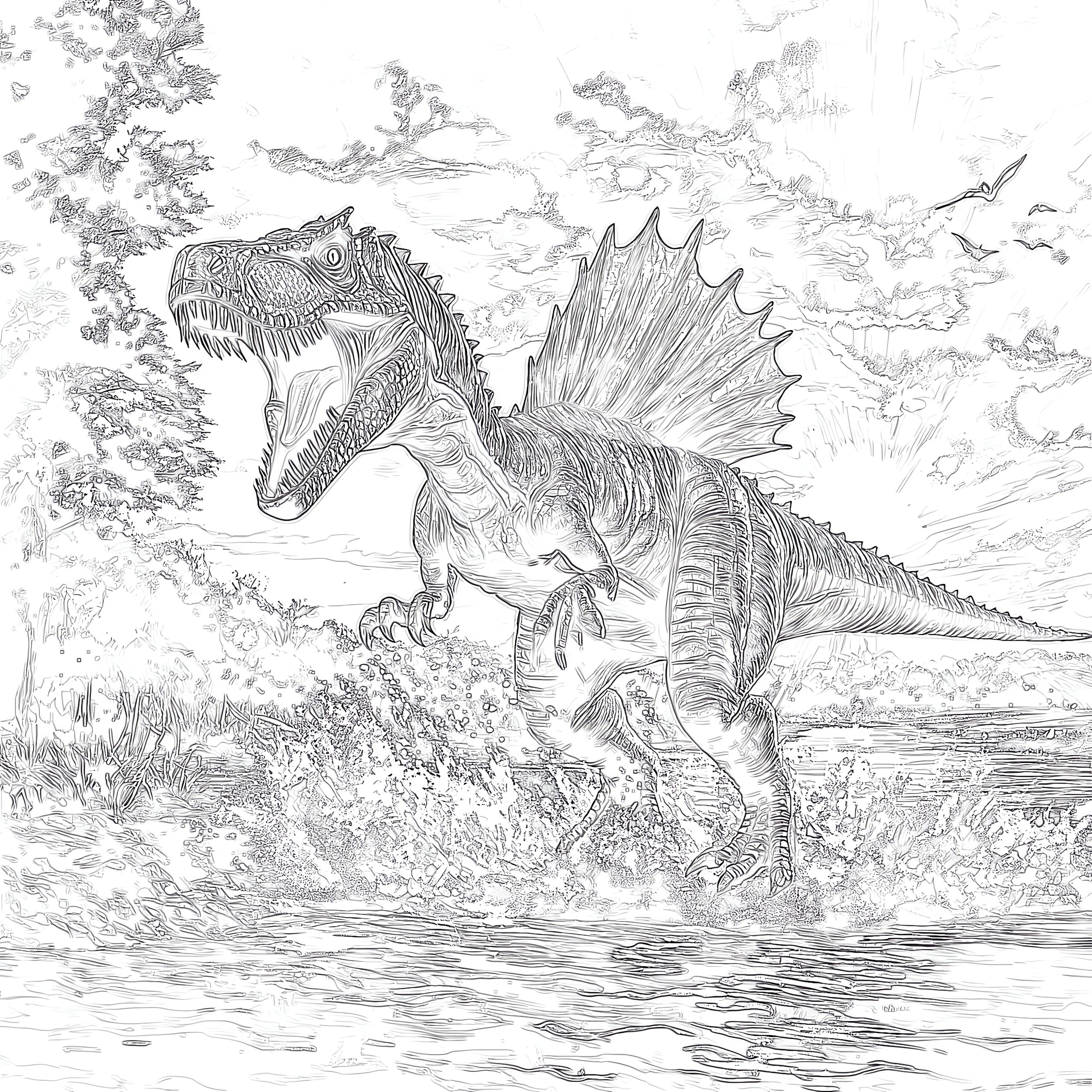 Spinosaurus Coloring Page Coloring Pages Mimi Panda Spinosaurus Coloring Page Coloring Pages Mimi Panda