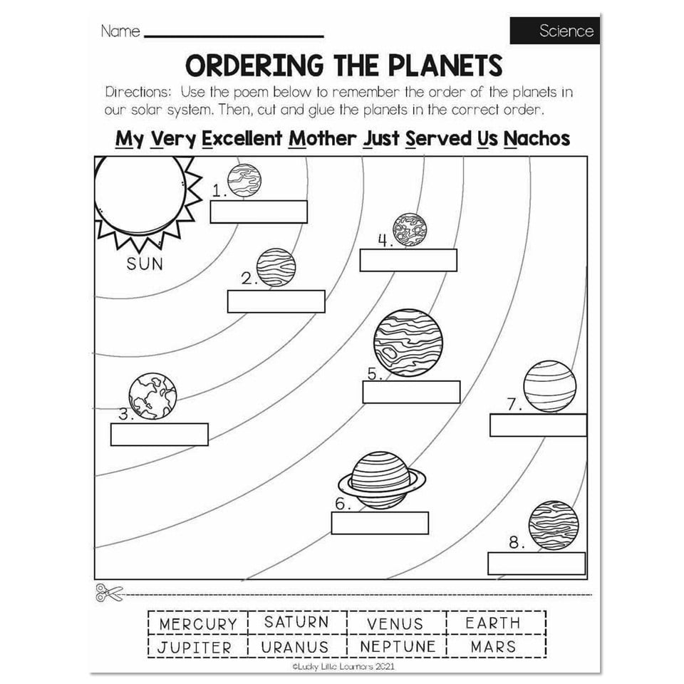 2nd grade science worksheets