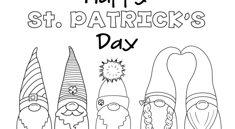 St Patrick s Day FREE Coloring Pages Spring Time Doodles