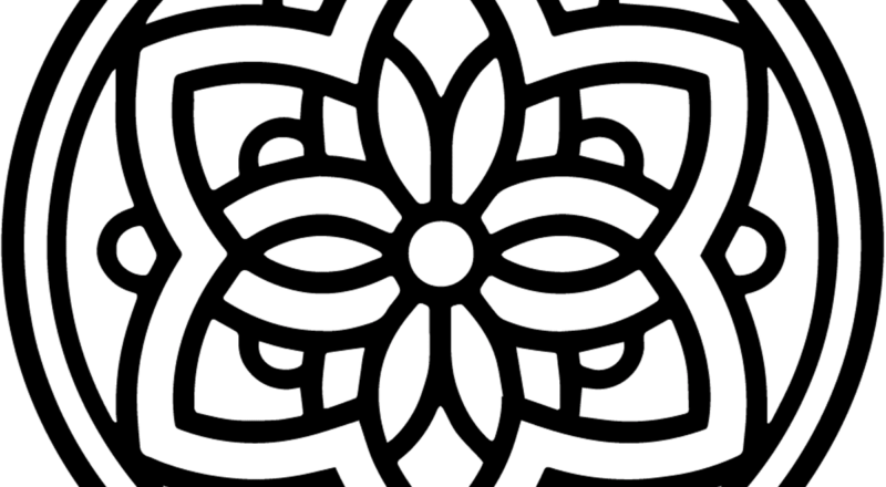 Stained Glass Mandala Coloring Page Easy Drawing Guides