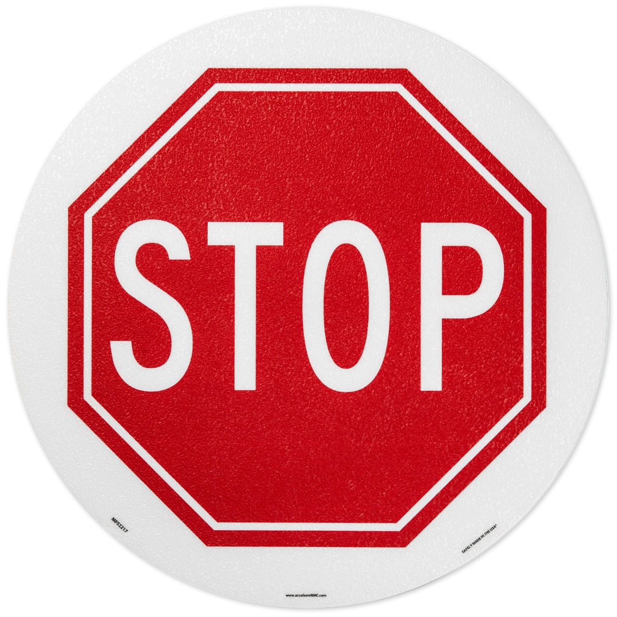 STOP Floor Sign For Warehouse Traffic Control Non Slip