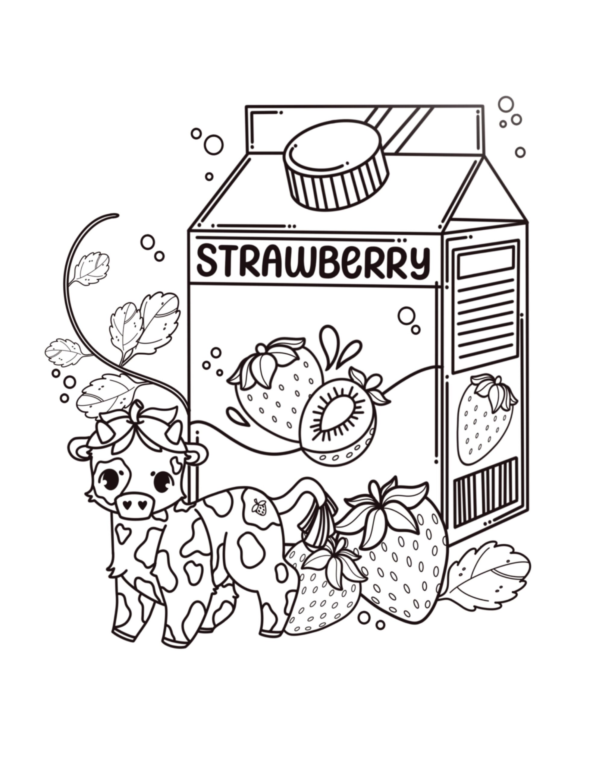 coloring pages for strawberry