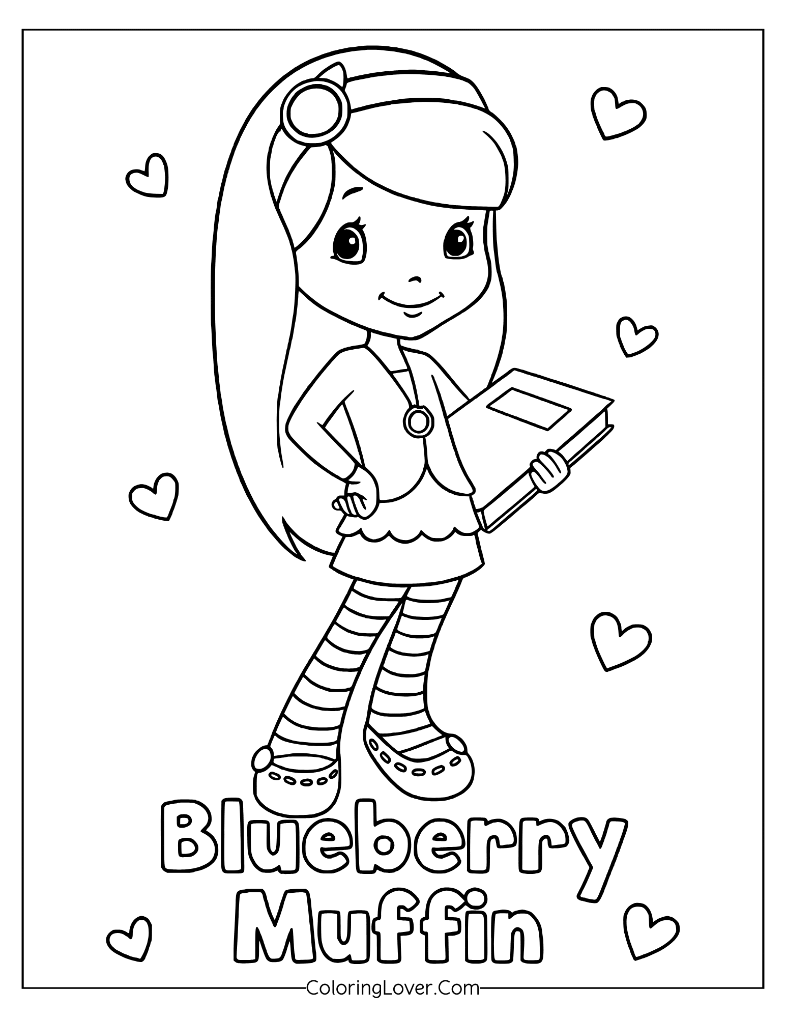 strawberry shortcake coloring page