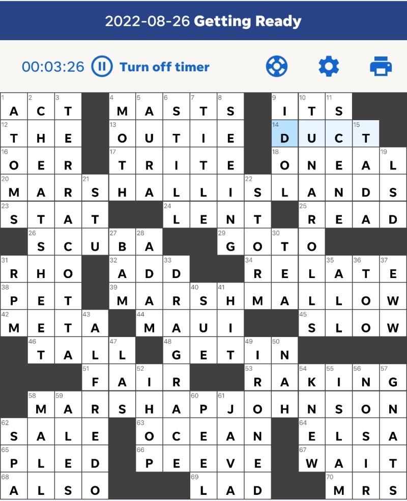 stylish crossword clue