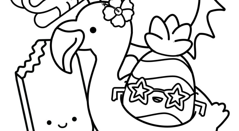 Summer Coloring Pages 10 Free Printable PDF Downloads Cute Coloring Pages For Kids