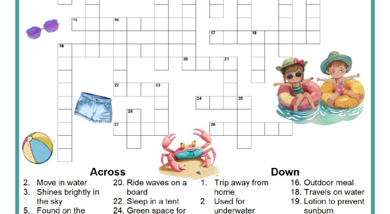 Summer Crossword Puzzle