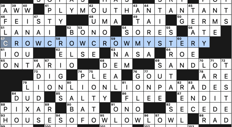 Sunday March 10 2024 Diary Of A Crossword Fiend