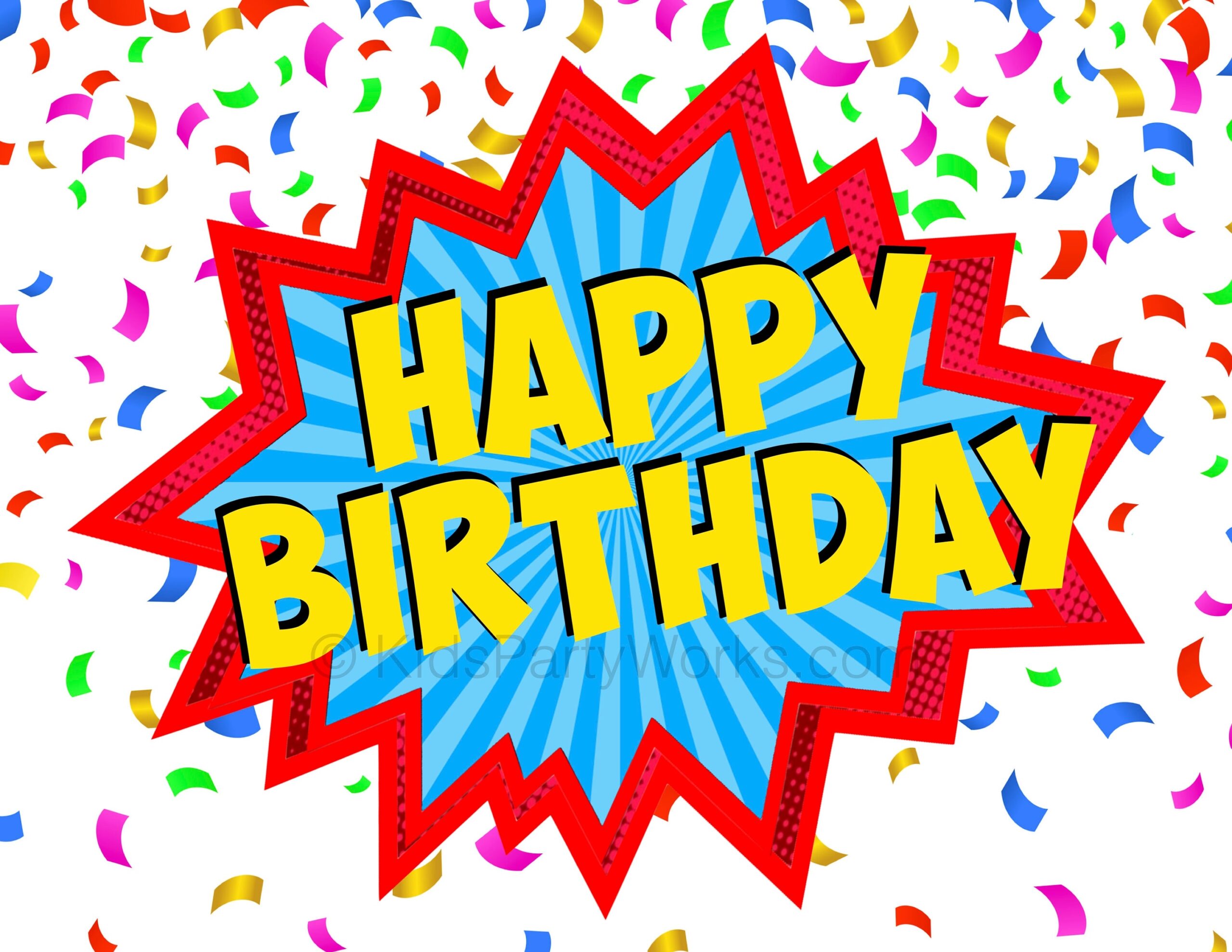 Superhero Happy Birthday Sign Superhero Printables Superhero Party Superhero Decorations Superhero Word Bubble Etsy Israel
