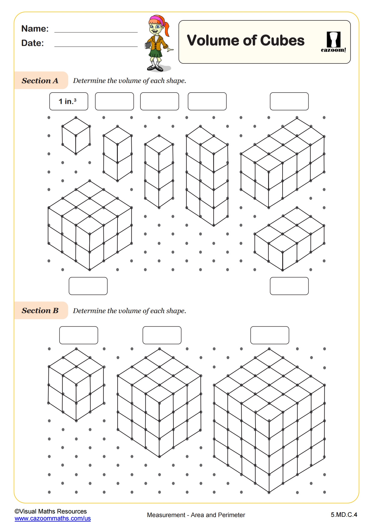 Surface Area And Volume Worksheets Printable PDF Worksheets Cazoom Math Surface Area And Volume Worksheets Printable PDF Worksheets Cazoom Math