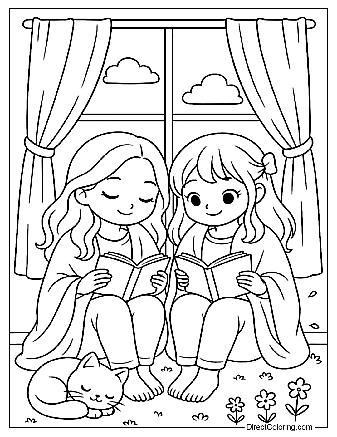 Sweet Girl Friends Coloring Pages Free PDF To Download And Print Sweet Girl Friends Coloring Pages Free PDF To Download And Print
