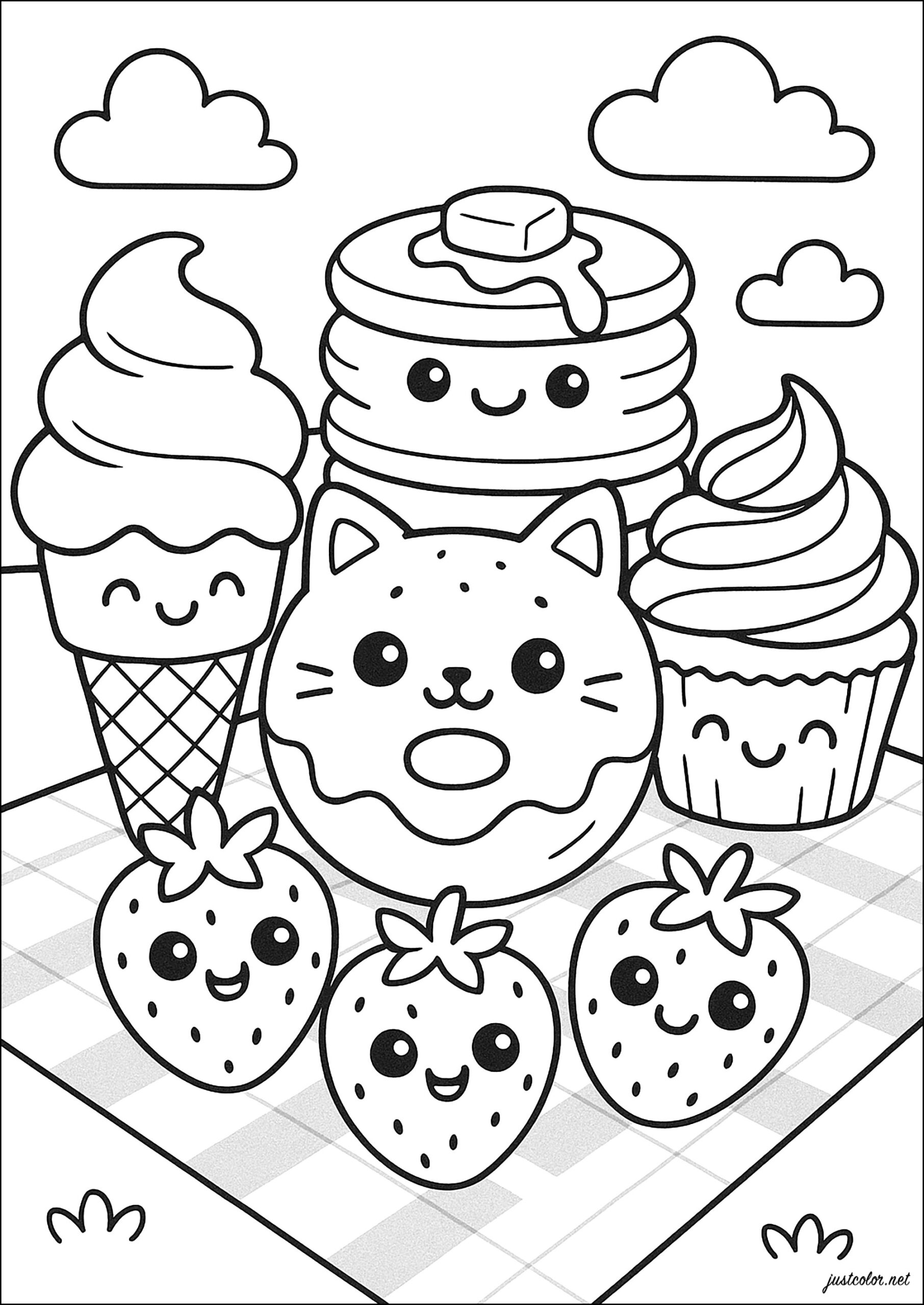 kawaii coloring pages kawaii coloring pages