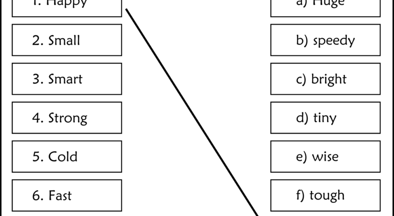 Synonyms And Antonyms Grammar Worksheet For Grade 2 Made By Teachers