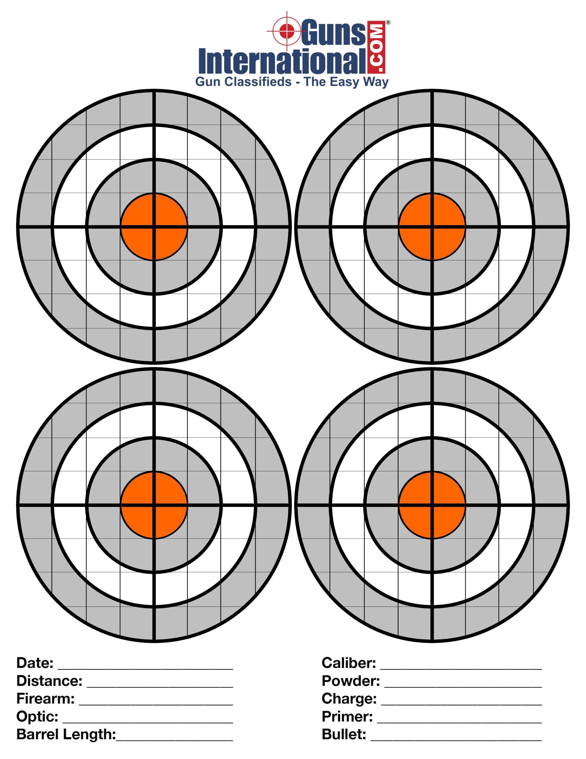 shooting targets printable