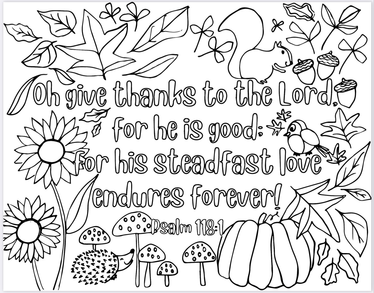 Thanksgiving Coloring Page oh Give Thanks To The Lord Printable Coloring Page Printable Activity Page Digital Print Thankful Page Etsy Thanksgiving Coloring Page oh Give Thanks To The Lord Printable Coloring Page Printable Activity Page Digital Print Thankful Page Etsy