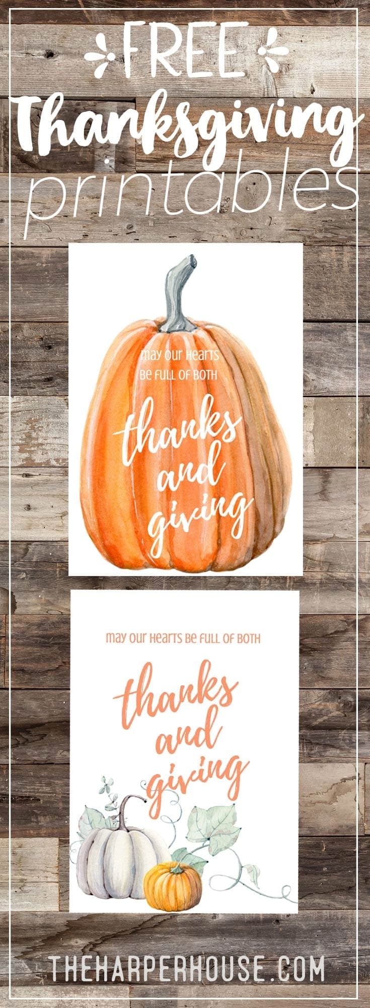 Thanksgiving Printables Free The Harper House Thanksgiving Printables Free The Harper House