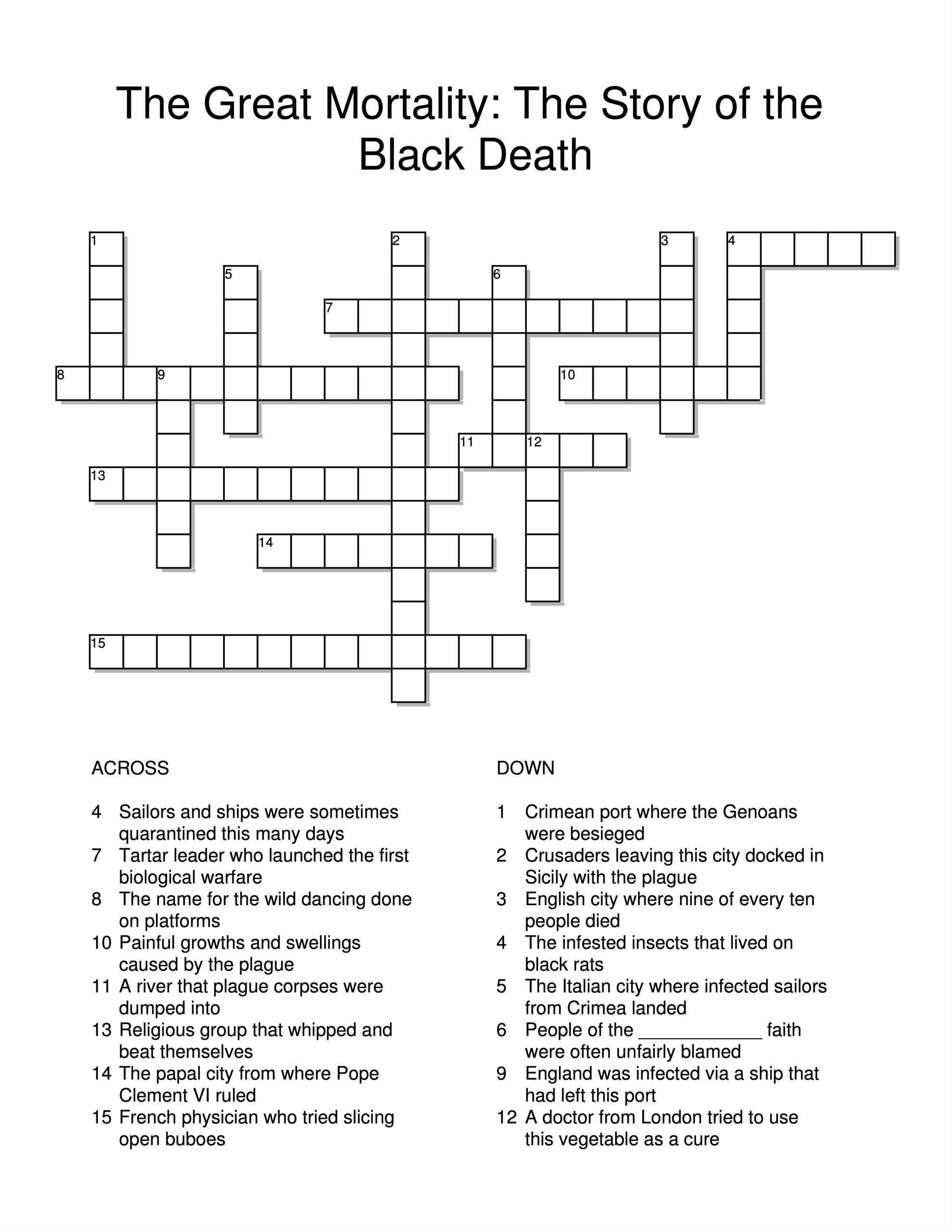 The Black Death History Passage And Assessment Classful The Black Death History Passage And Assessment Classful