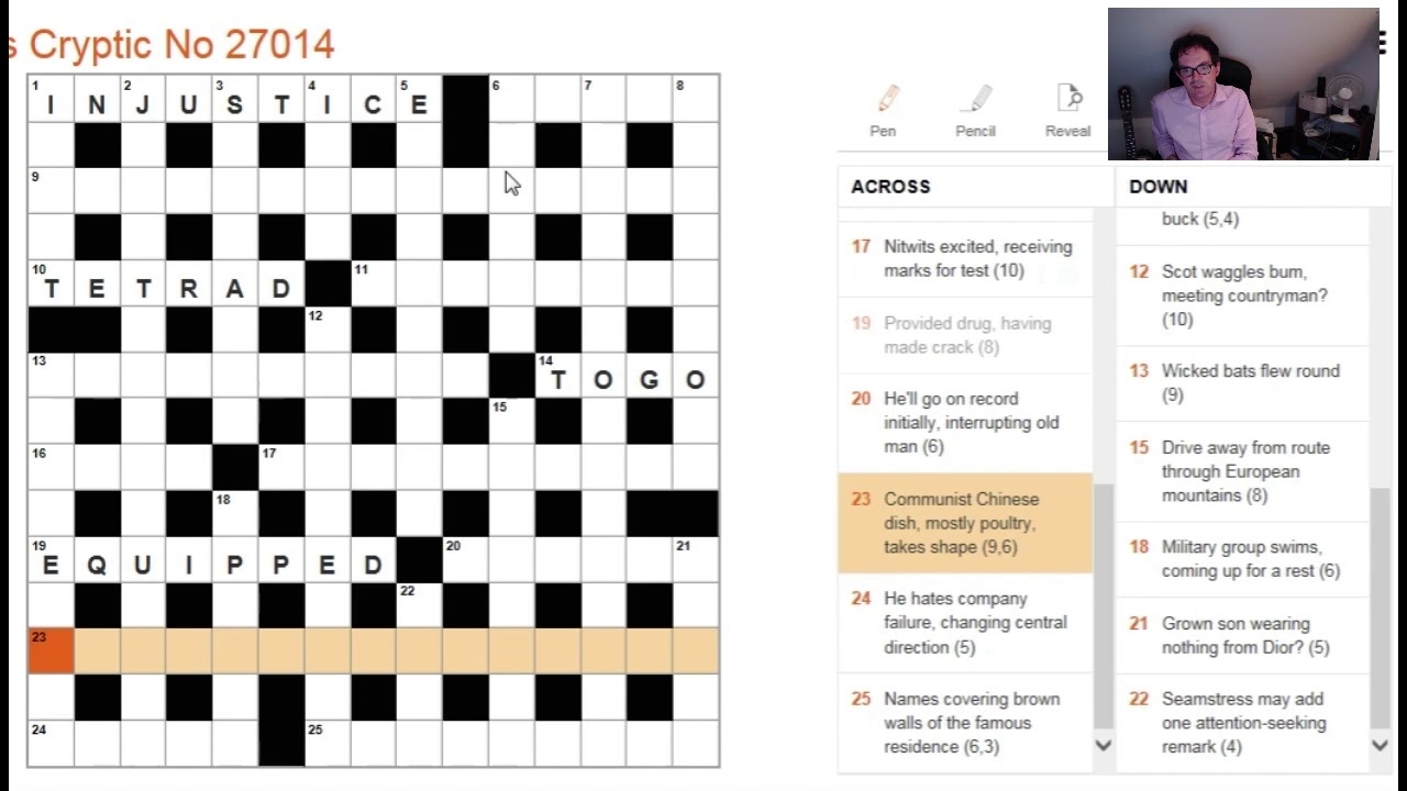 The Cryptic Crossword Clue The Times 17 April 2018 YouTube The Cryptic Crossword Clue The Times 17 April 2018 YouTube