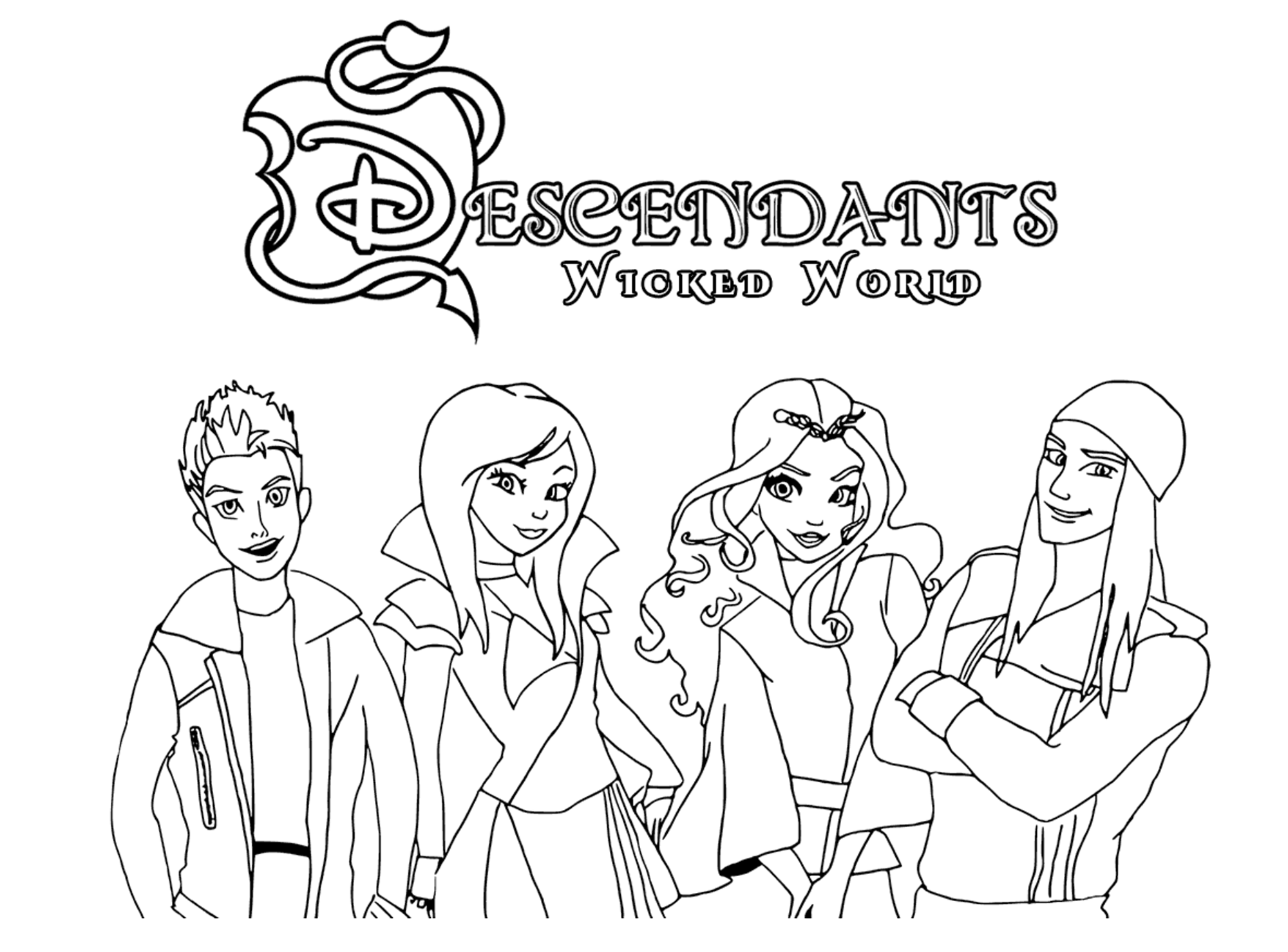 The Descendants To Download Descendants Coloring Pages The Descendants To Download Descendants Coloring Pages