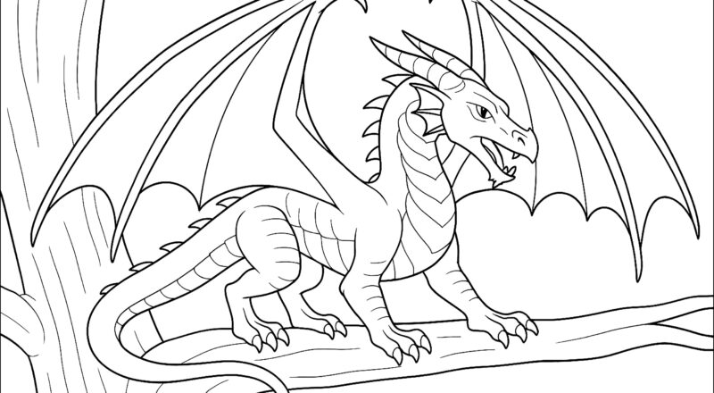 The Dragon In The Trees Wings Of Fire Coloring Pages