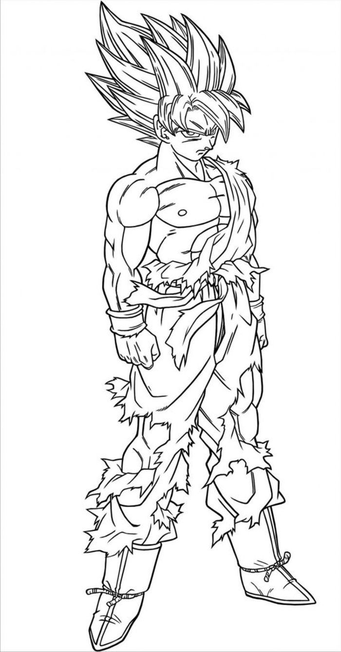 The Kindly Goku Coloring Pages PDF Coloringfolder The Kindly Goku Coloring Pages PDF Coloringfolder