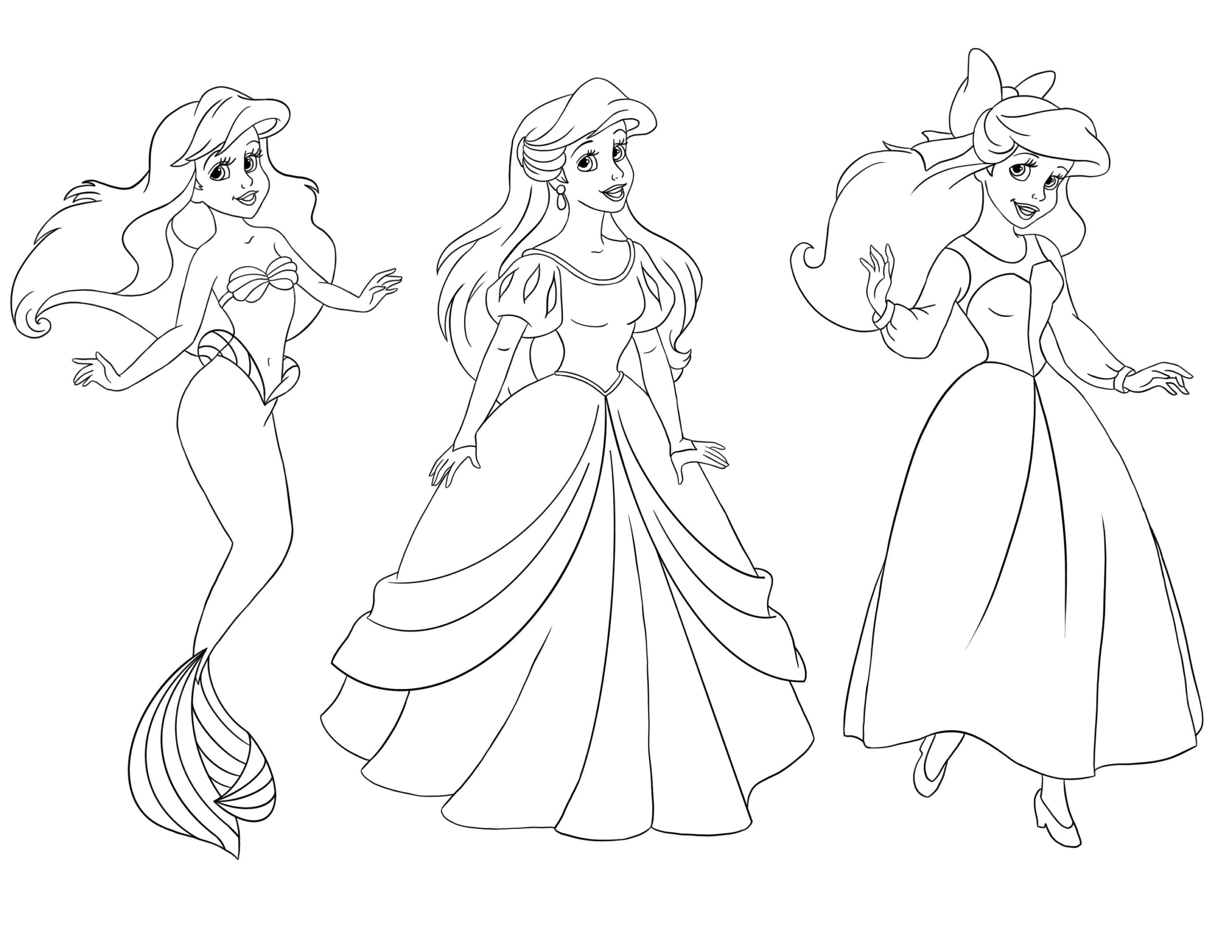 The Little Mermaid Coloring Page DOWNLOAD PRINT Etsy The Little Mermaid Coloring Page DOWNLOAD PRINT Etsy