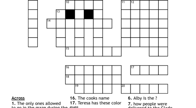 The Maze Puzzler Crossword WordMint