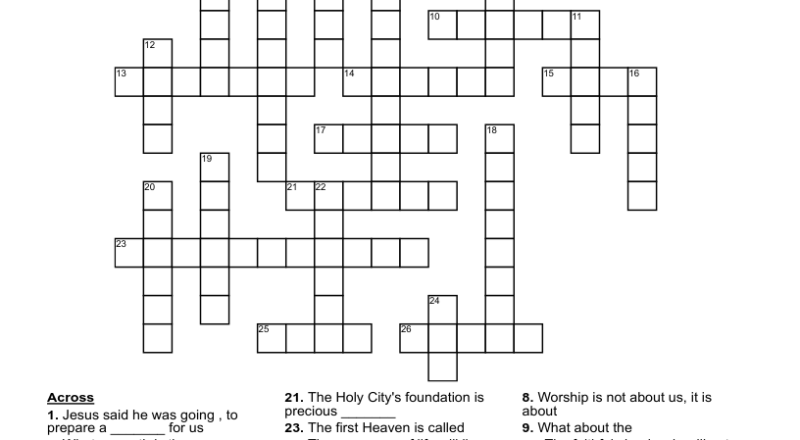The Mysteries Of Heaven Crossword WordMint