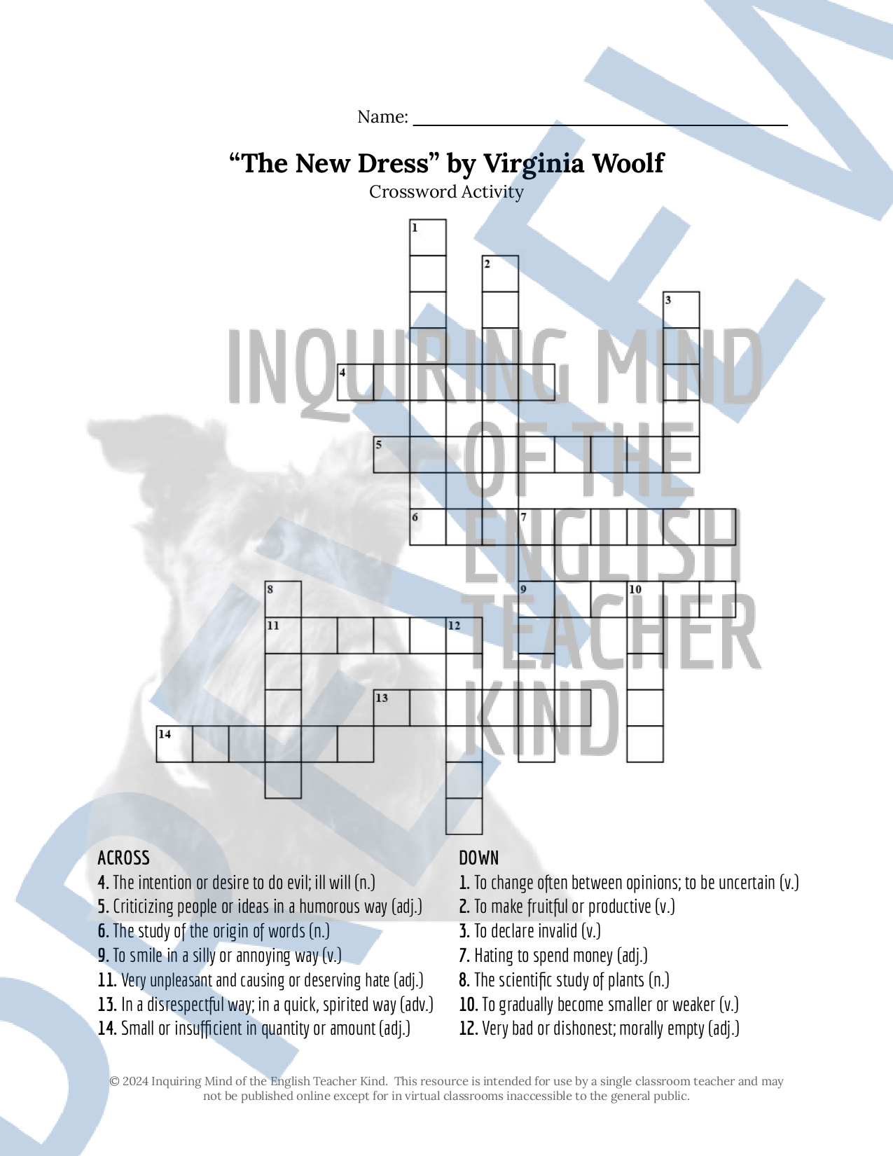 ill will crossword clue