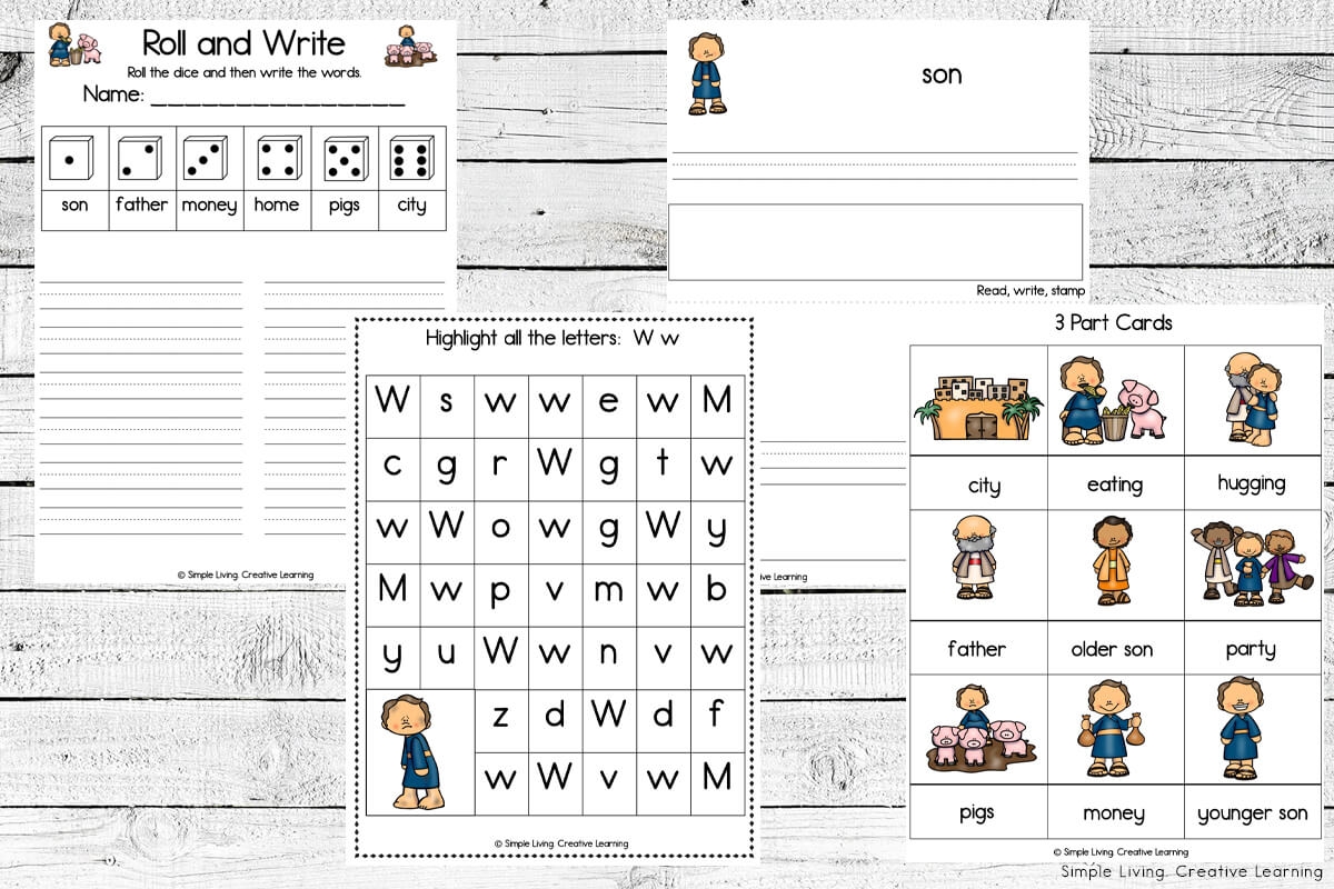 The Prodigal Son Printables Simple Living Creative Learning