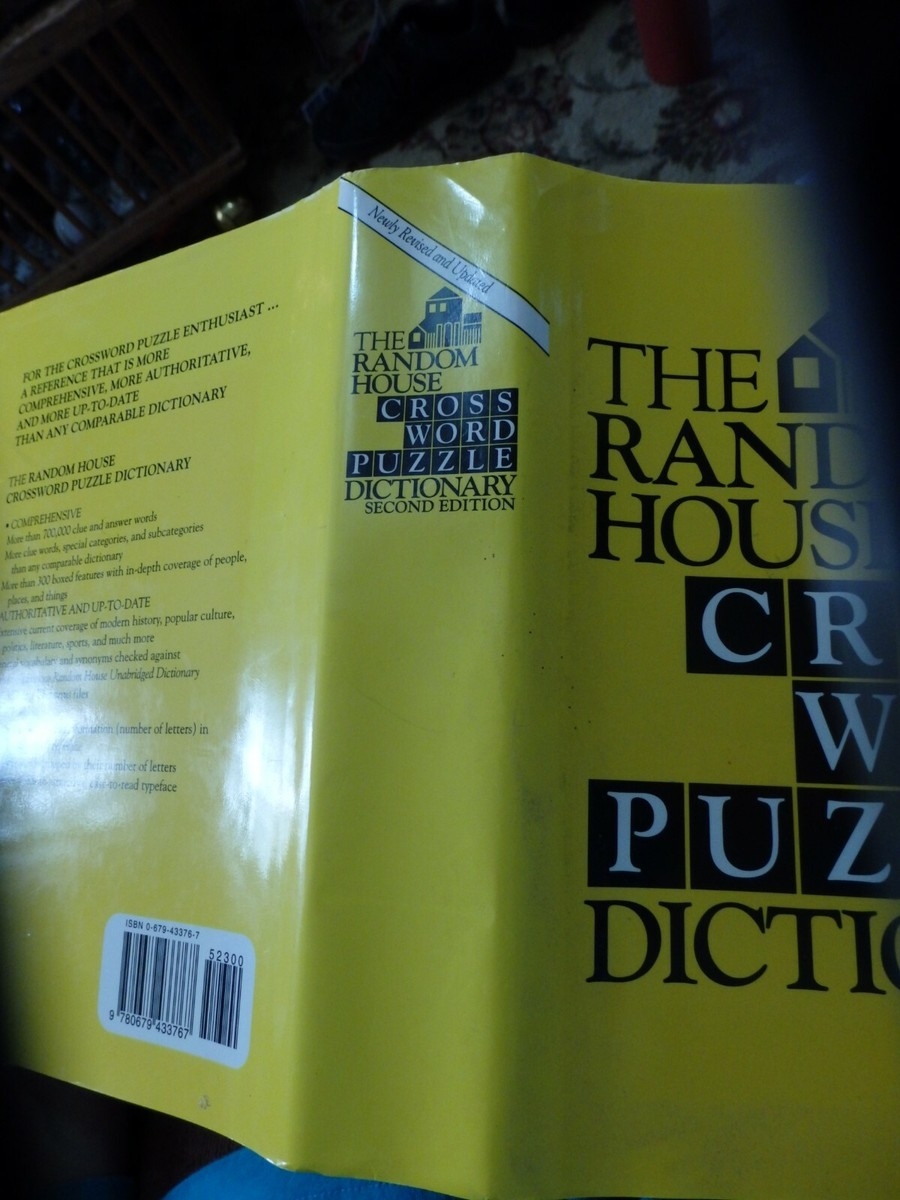 The Random House Cross World Puzzle Dictionary 9780679433767 EBay