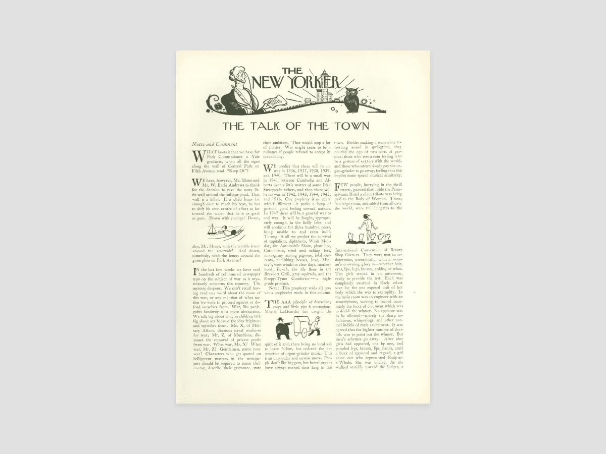 The Talk Of The Town The New Yorker The Talk Of The Town The New Yorker